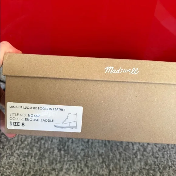 Madewell Rayna Boot in English Saddle NWT Sz 8 - Picture 4 of 4